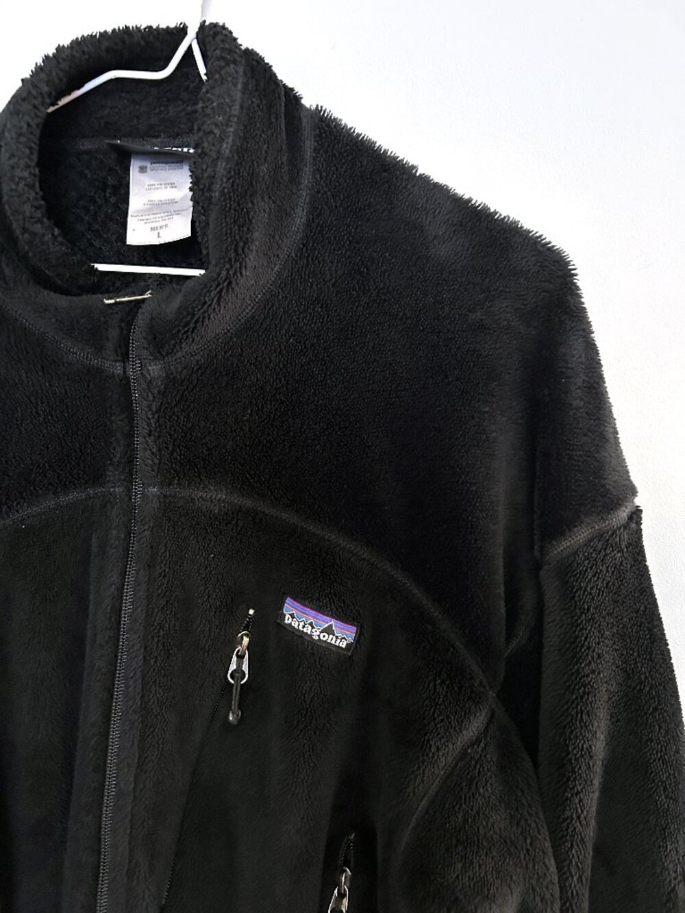 Patagonia R4 Regulator Jacket Mens L Black Polartec Windbloc Fleece 2008 Y2K
